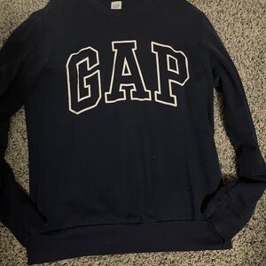 GAP Men's Dark Blue Crewneck Sweater